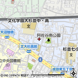 東京都杉並区阿佐谷南3丁目14-7周辺の地図