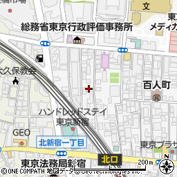 東京都新宿区百人町2丁目24周辺の地図