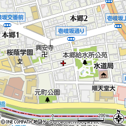 東京都文京区本郷2丁目5周辺の地図