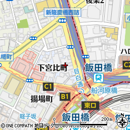 東京都新宿区下宮比町2-27周辺の地図