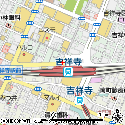 吉祥寺駅北口周辺の地図