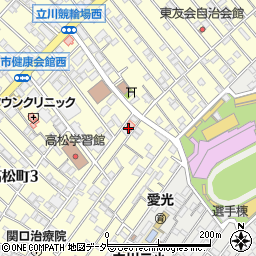 たちかわファミリークリニック周辺の地図