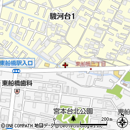 眼鏡市場船橋駿河台店周辺の地図