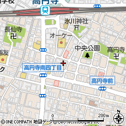 プラウド高円寺周辺の地図