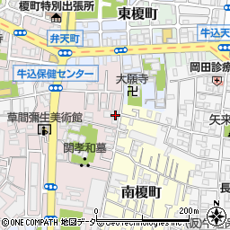 東京都新宿区弁天町65周辺の地図