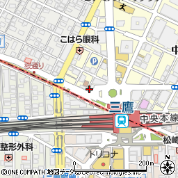 壱角家 三鷹駅前店周辺の地図