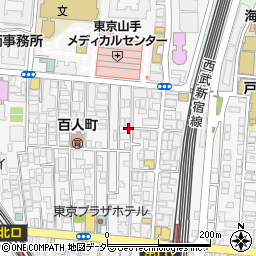 東京都新宿区百人町2丁目12-16周辺の地図