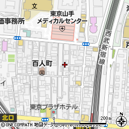 東京都新宿区百人町2丁目12-4周辺の地図