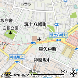 東京都新宿区筑土八幡町5-13周辺の地図