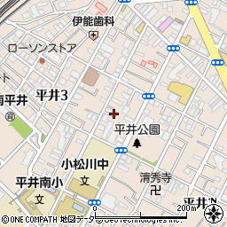 有限会社斎藤鍍金工場　平井工場周辺の地図