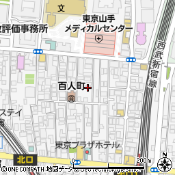東京都新宿区百人町2丁目16-21周辺の地図