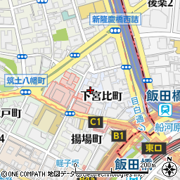 東京都新宿区下宮比町2-12周辺の地図
