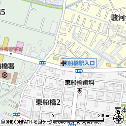 千葉三菱コルト船橋店周辺の地図