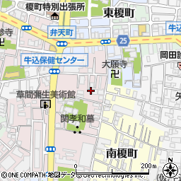 東京都新宿区弁天町59周辺の地図