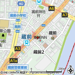 デイリーヤマザキ台東蔵前駅前店周辺の地図