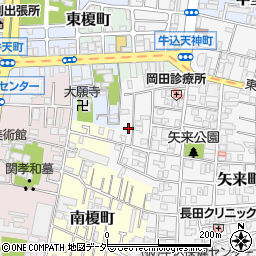 東京都新宿区矢来町25周辺の地図