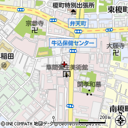 東京都新宿区弁天町106周辺の地図