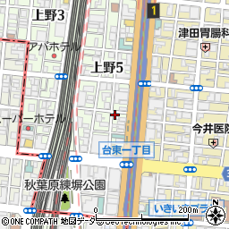 アップルパーク上野5丁目【バイク専用】周辺の地図