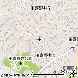 千葉県船橋市田喜野井4丁目22周辺の地図