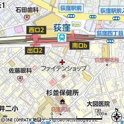 荻窪ビール工房周辺の地図