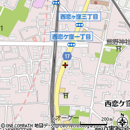 東京都国分寺市西恋ケ窪周辺の地図