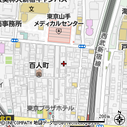 東京都新宿区百人町2丁目12-15周辺の地図