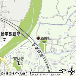 山梨県甲州市塩山下萩原578-1周辺の地図