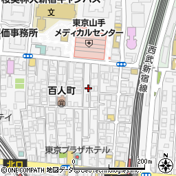 東京都新宿区百人町2丁目13-16周辺の地図