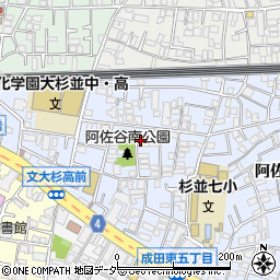東京都杉並区阿佐谷南3丁目17-8周辺の地図