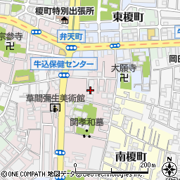 東京都新宿区弁天町56周辺の地図
