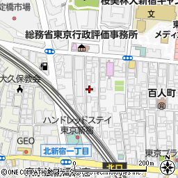 東京都新宿区百人町2丁目24-11周辺の地図