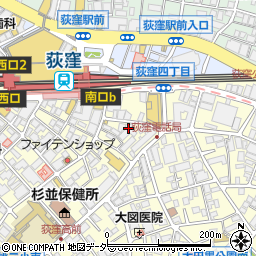 餃子酒場 荻窪店周辺の地図