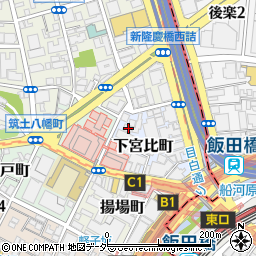 東京都新宿区下宮比町2-14周辺の地図