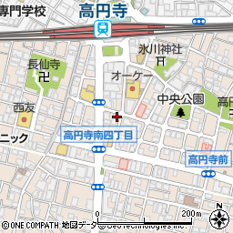 ローソン・スリーエフ高円寺店周辺の地図