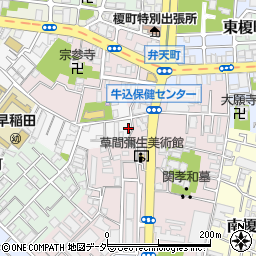 東京都新宿区早稲田南町1周辺の地図