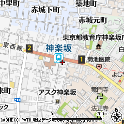 東京都新宿区矢来町107周辺の地図