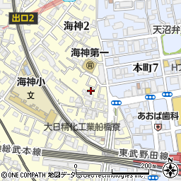 千葉県船橋市海神2丁目周辺の地図