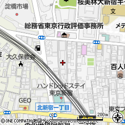 東京都新宿区百人町2丁目25周辺の地図