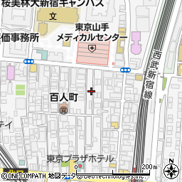 東京都新宿区百人町2丁目13-15周辺の地図