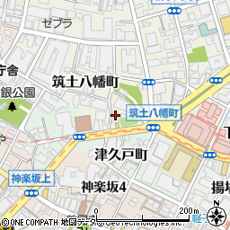 東京都新宿区筑土八幡町2-9周辺の地図