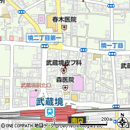 まいばすけっと武蔵境駅前店周辺の地図