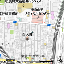 東京都新宿区百人町2丁目16周辺の地図