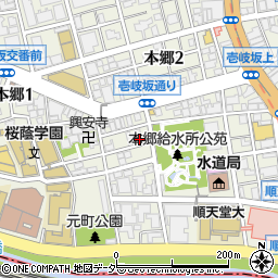 東京都文京区本郷2丁目6-2周辺の地図