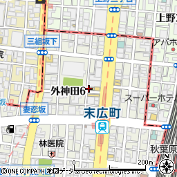 ザ・パーク外神田６丁目第２駐車場周辺の地図