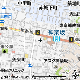 東京都新宿区矢来町66周辺の地図