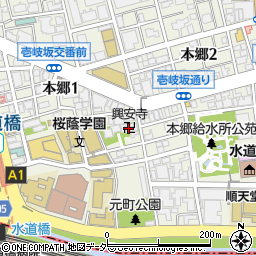 興安寺霊園周辺の地図