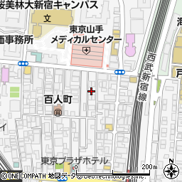 東京都新宿区百人町2丁目12-7周辺の地図