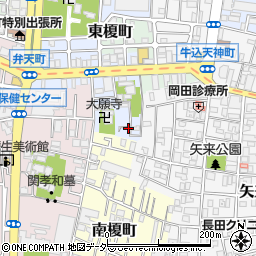 東京都新宿区榎町60周辺の地図
