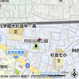 東京都杉並区阿佐谷南3丁目17-10周辺の地図