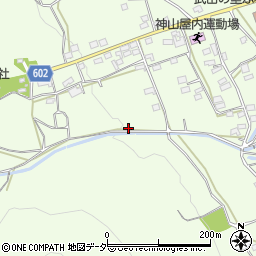 山梨県韮崎市神山町（北宮地）周辺の地図